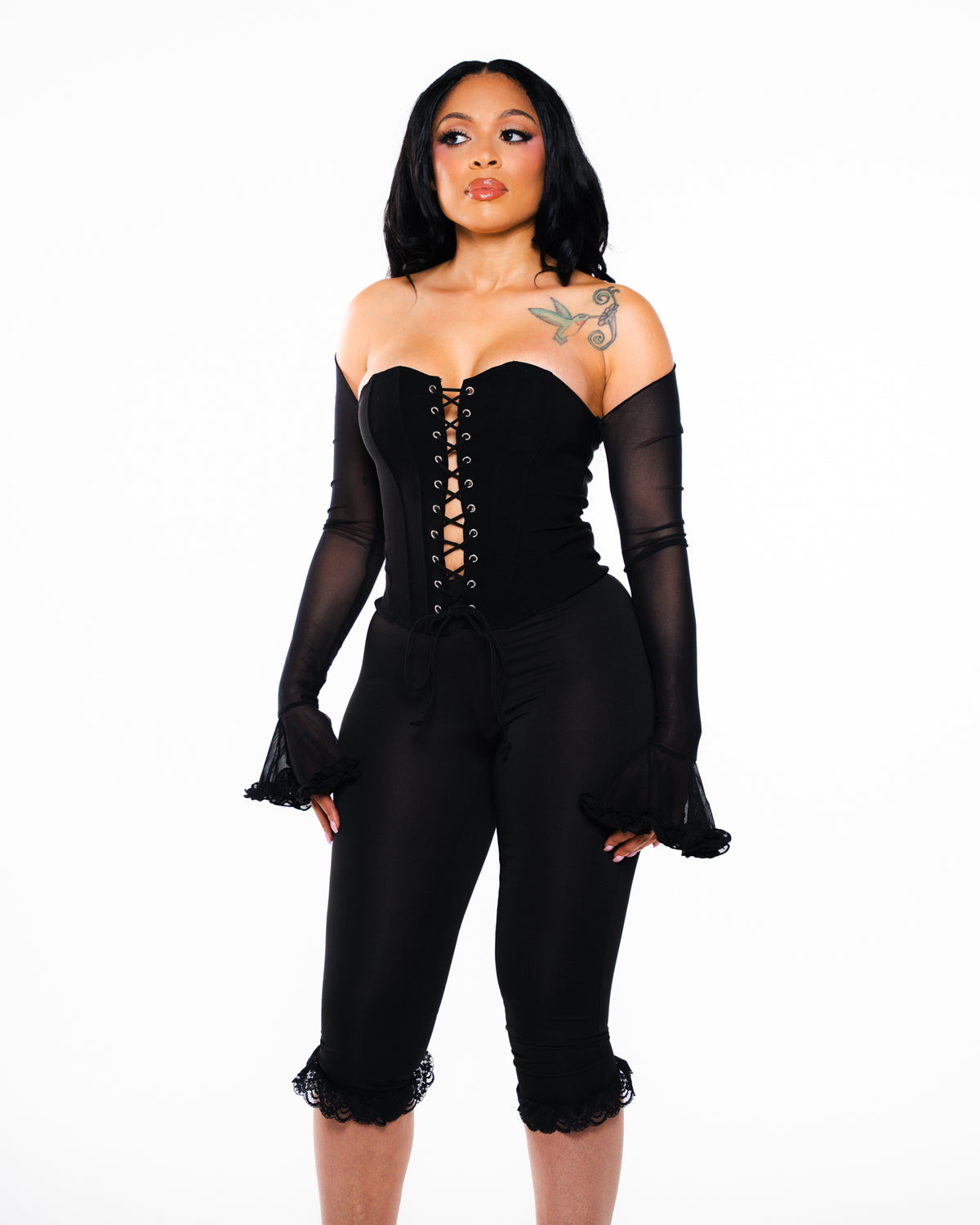 Black Sheer Corset