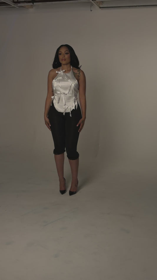 White Ribbon Top